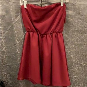 Maroon Mini Dress